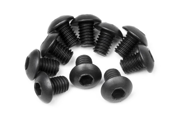 HPI Button Head Screw M3X4Mm (Hex Socket/10Pcs)