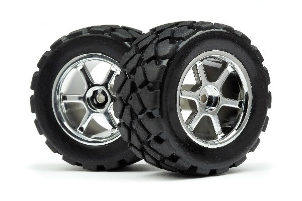 HPI Mounted Vt Tire/Wheel Set (4Pcs)
