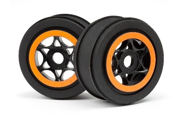 HPI Ah-64 Wheel Black/Orange (42X83Mm/2Pcs)