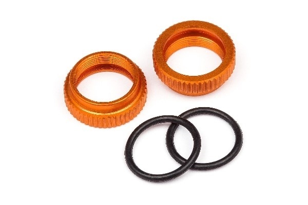 HPI Aluminum Shock Adjuster (Orange/2Pcs)