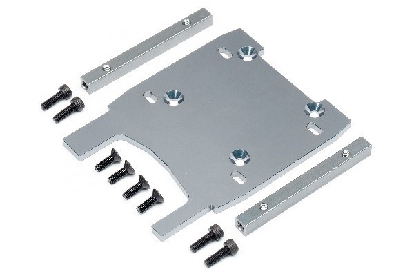 HPI Engine Plate (Gray/4Mm)