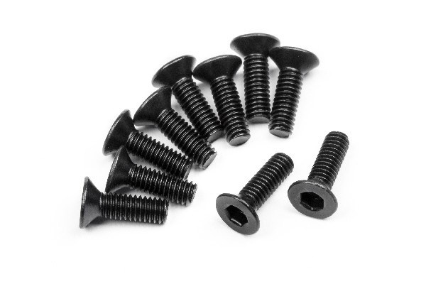 HPI Flat Head Screw M2.5X8Mm (Hex Socket/10Pcs)
