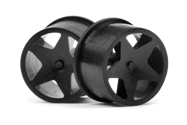 HPI Q32 Super Star Wheel Set F/R (Blk/18X10/18X14/4Pcs