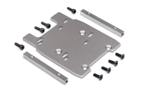HPI Motor Plate (Gray/4Mm)