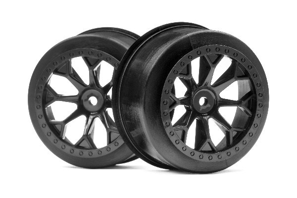HPI 8-Shot Sc Wheel (Black/2Pcs)