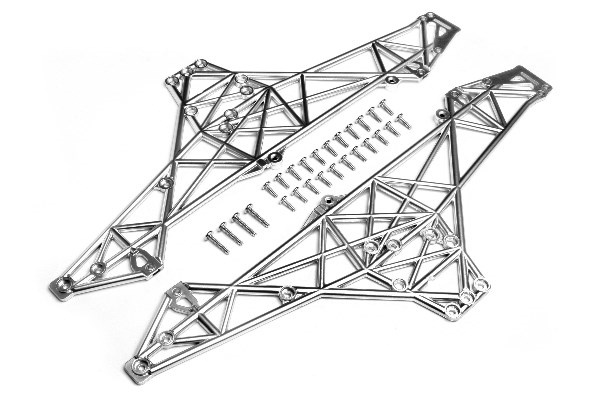 HPI Main Chassis Set (Matte Chrome)
