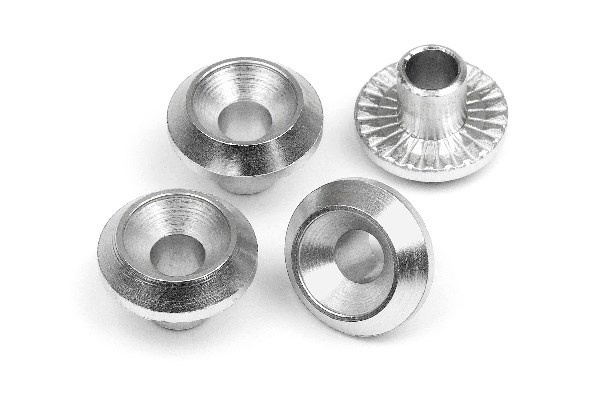 HPI Wheel Washer (Silver/4Pcs)