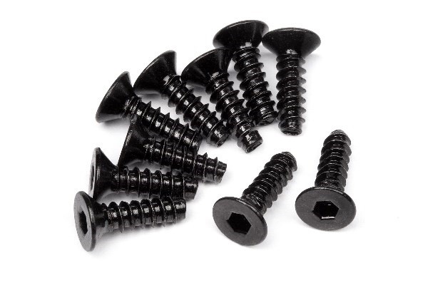 HPI Tp. Flat Head Screw M3X10Mm (Hex Socket/10Pcs)