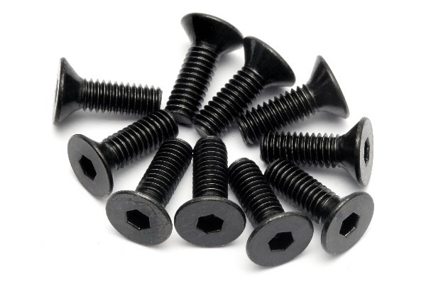HPI Flat Head Screw M4X12Mm (Hex Socket/10Pcs)