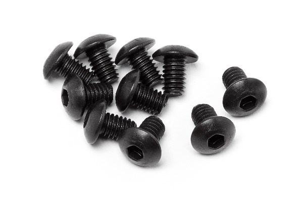 HPI Button Head Screw M4X6Mm (Hex Socket/10Pcs)