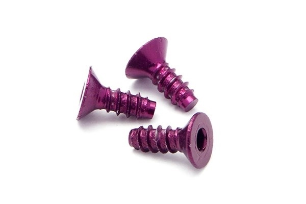 HPI Alu Tp Flat Hd Screw 3 X8Mm Hex Socket/Purple/5Pc