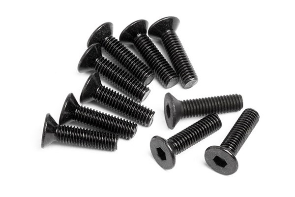 HPI Flat Head Screw M3X12Mm (Hex Socket/10Pcs)