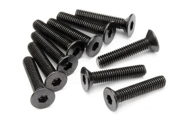 HPI Flat Head Screw M3X15Mm (Hex Socket/10Pcs)