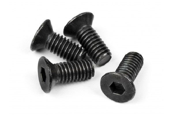 HPI Flat Head Screw M4X10Mm (Hex Socket/Thin Type/4Pc)