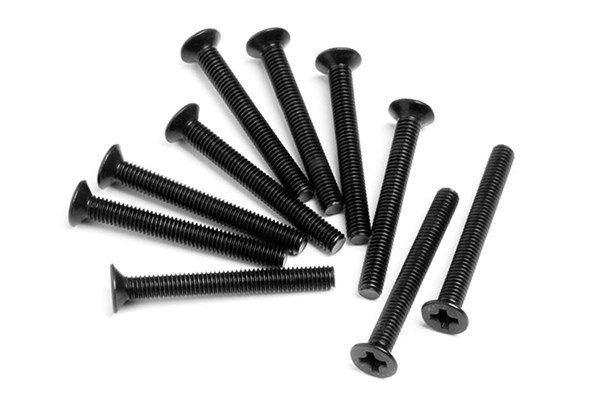 HPI Flat Head Screw M3X26Mm (10Pcs)