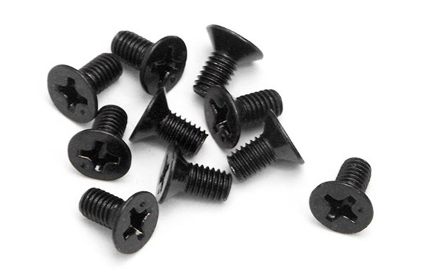 HPI Flat Head Screw M3X6Mm (10Pcs)