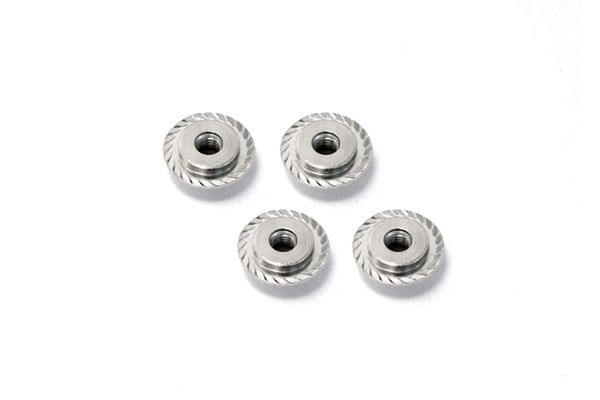 HPI Flanged Lock Nut M5X8Mm (Silver/4Pcs)