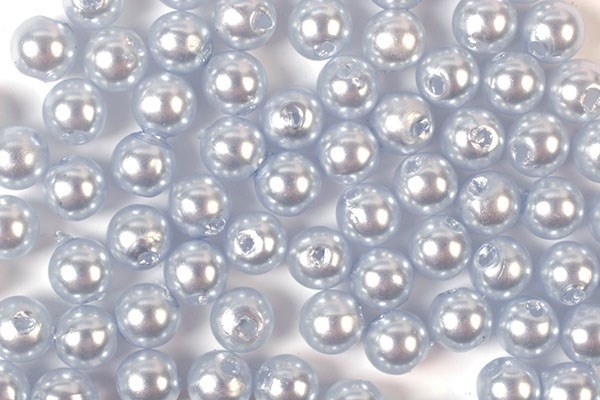 Voksperler 3mm 500g l.blå