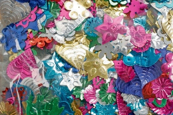 Pailletmix stor 500g 20 - 40 mm