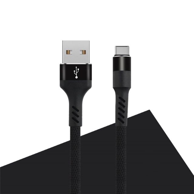MXUC-01 USB-C-kabel (2A) til hurtig opladning, sort