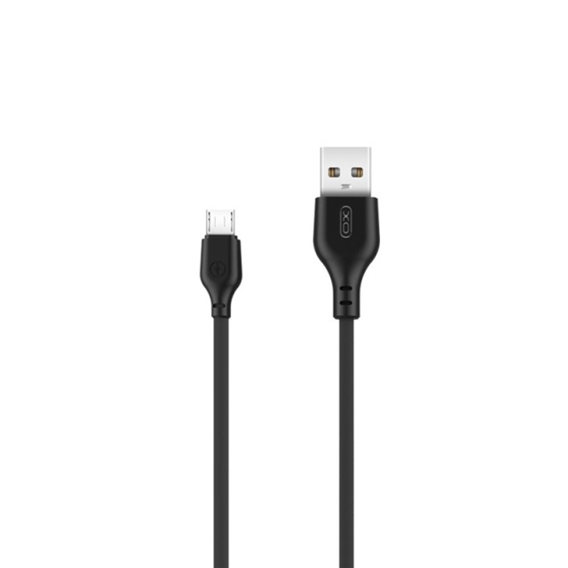 XO NB103 USB - microUSB (2,1A) 1m, sort