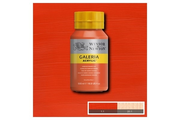 WINSOR Galeria Acrylic 500Ml Cadmium Orange Hue 090