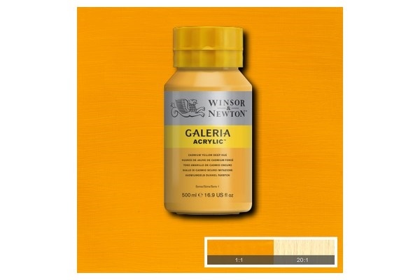 WINSOR Galeria Acrylic 500Ml Cad Yell Deep Hue 115