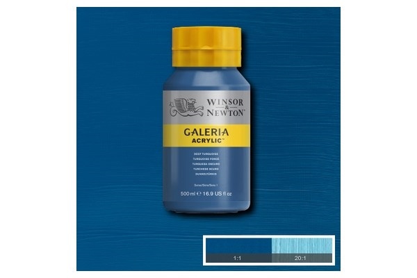 WINSOR Galeria Acrylic 500Ml Deep Turquoise 232