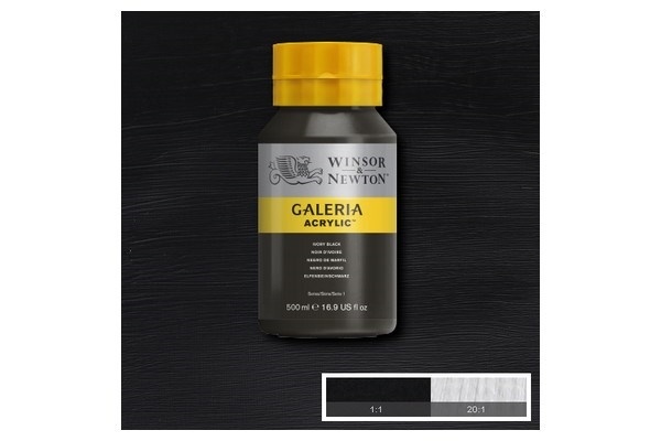 WINSOR Galeria Acrylic 500Ml Ivory Black 331