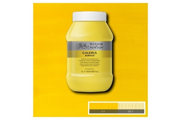 WINSOR Galeria Acrylic 1L Cad Yel Medium Hue 120