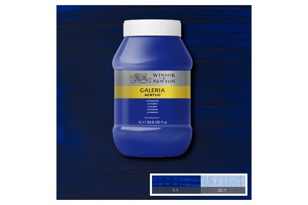 WINSOR Galeria Acrylic 1L Ultramarine 660