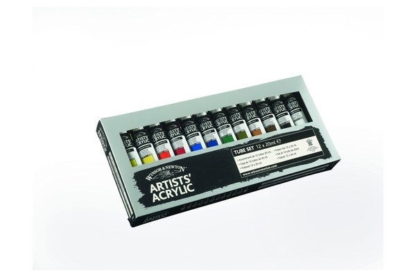 WINSOR Proff. acrylic colour starter set 12x20ml