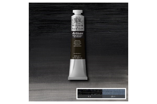 WINSOR Artisan water mix oil 200ml lamp black 337