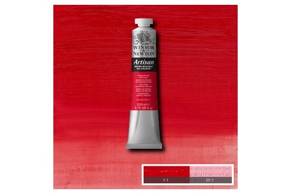 WINSOR Artisan water mix oil 200ml cad. red deep hue 098