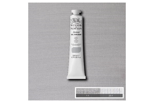 WINSOR Artists oil colour 200ml silver 617