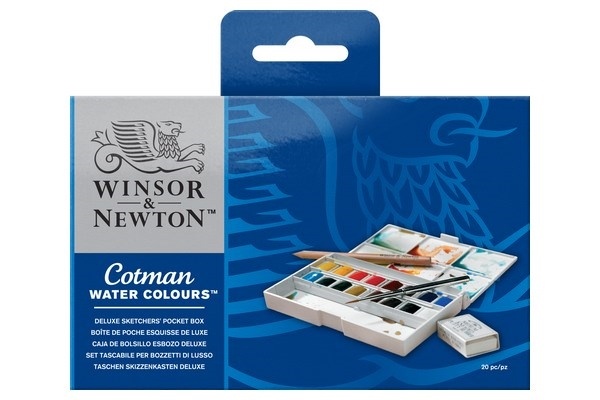WINSOR Cotman watercolour deluxe pocketbox 19pcs
