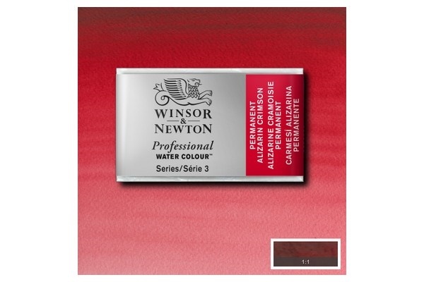 WINSOR Watercolour proff pan Perm. Alizarin Crimsom 466