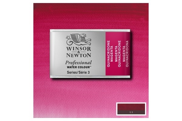 WINSOR Watercolour proff pan Quinac Magenta 545