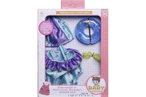 MILLER B Dukketøj 40cm badedragt med tilbehør