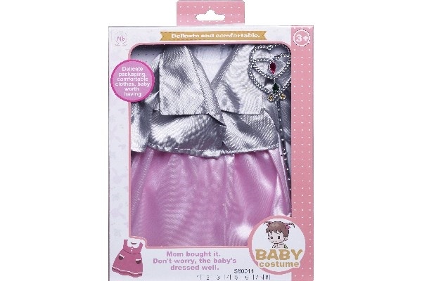 MILLER B Dukketøj 40cm kjole med jakke og fe-stav