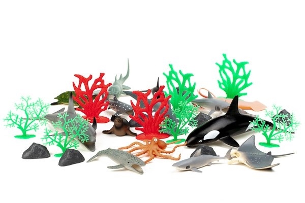 ANIMAL PLA Ocean animals 30pcs in 3,2L bucket