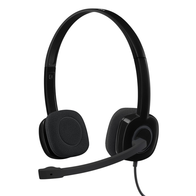 Logitech H151 Headset Huvudband 3,5 mm kontakt Svart