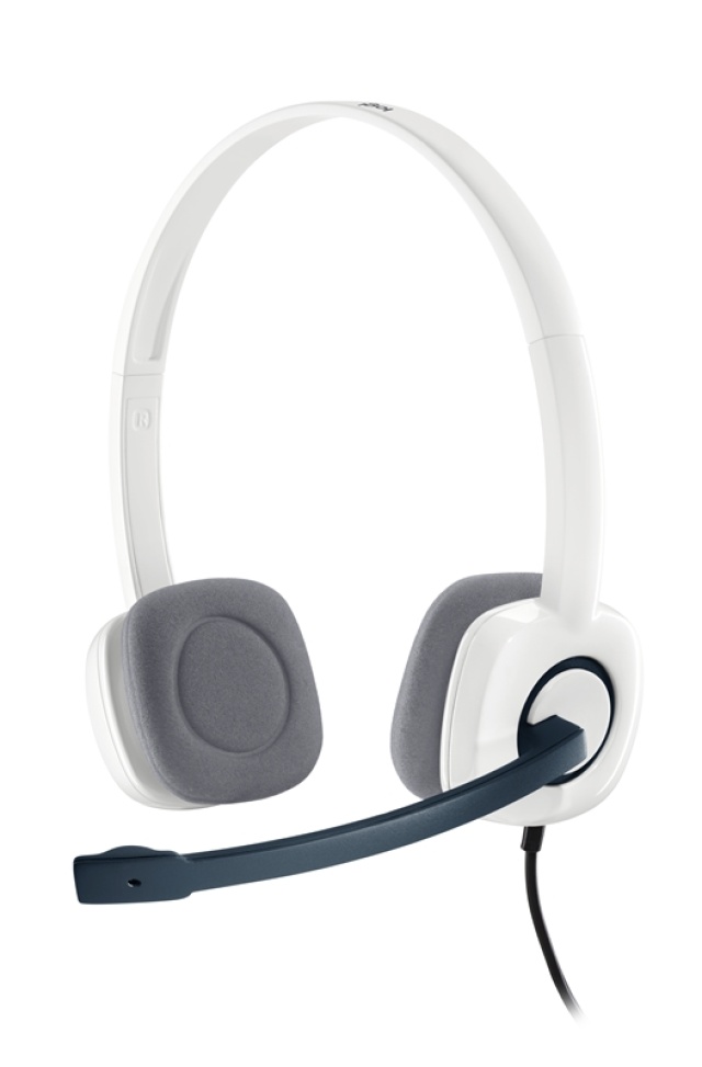 Logitech H150 Headset Huvudband Vit