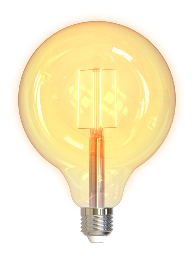 DELTACO SMART HOME LED glødepære, E27, Wi-Fi 2,4 GHz, 5,5 W, 470 lm