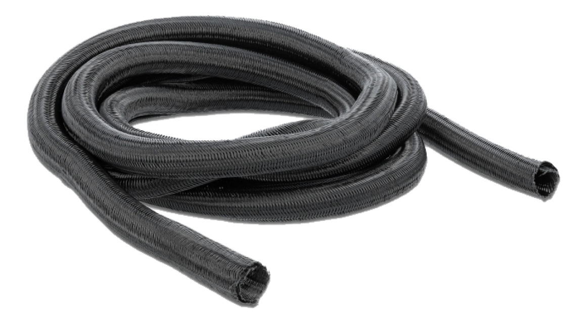 Delock Braided Sleeving self-closing 5 m x 19 mm black