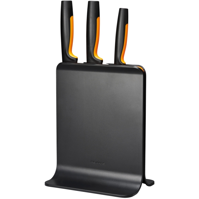 Fiskars Knivblock i plast med 3 knivar