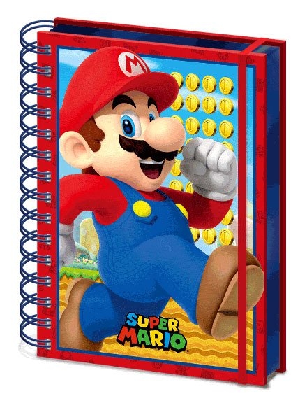 Super Mario - Notesbog med 3D-motiv