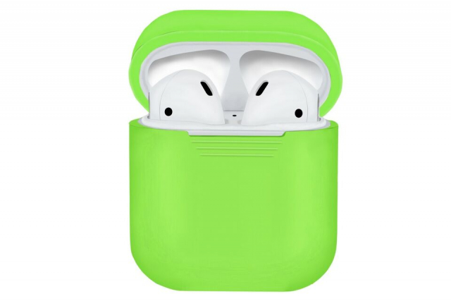 Beskyttelsesetui i silikone til Apple Airpods, Grøn