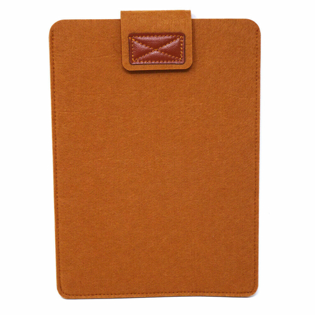11" tommer computertaske i stilfuld uld, brun