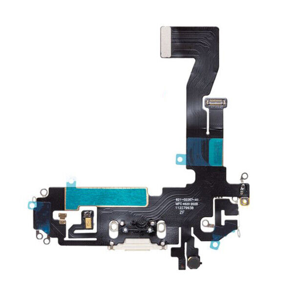 Opladningsstik med flex til iPhone 12 Pro, hvid